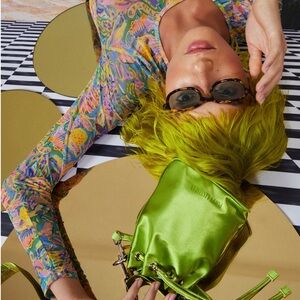 Poppy Lissiman BILLIE BUCKET BAG - LIME